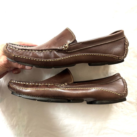 NWOT Clarks England Brown Escalade Leather Driving Loafers SZ 10 M main image 12
